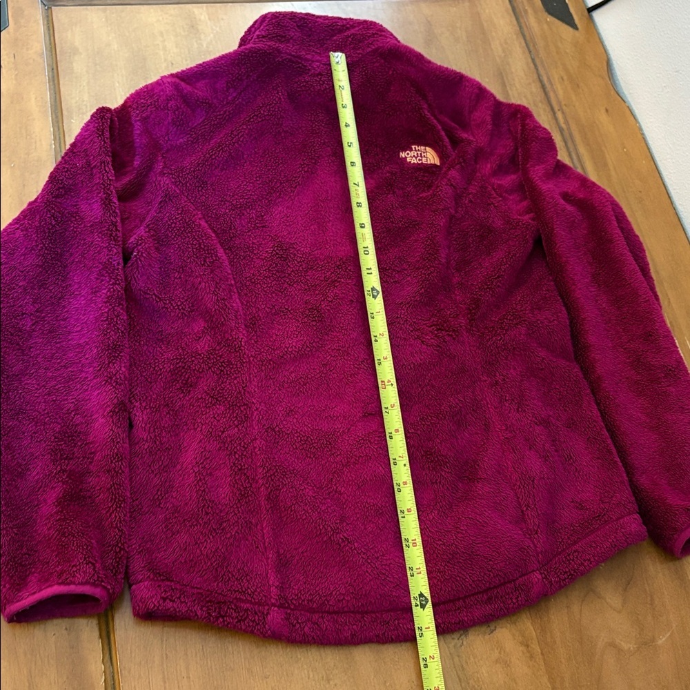 The North Face Plush Fleece Jacket in Deep Red Size Small - Picture 9 of 13